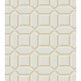 Seabrook Designs CA81306 Chelsea Acrylic Coated Geometric Wallpaper